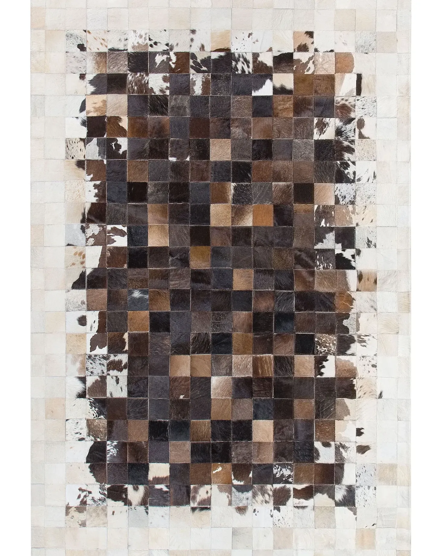 Gulvtæppe OKCULU Brun 140 x 200 cm Ægte læder