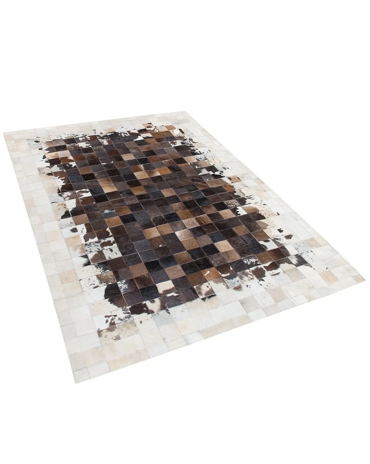 Gulvtæppe OKCULU Brun 140 x 200 cm Ægte læder