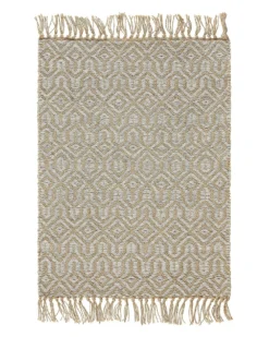 Gulvtæppe POZANTI Beige 50 x 80 cm Jute