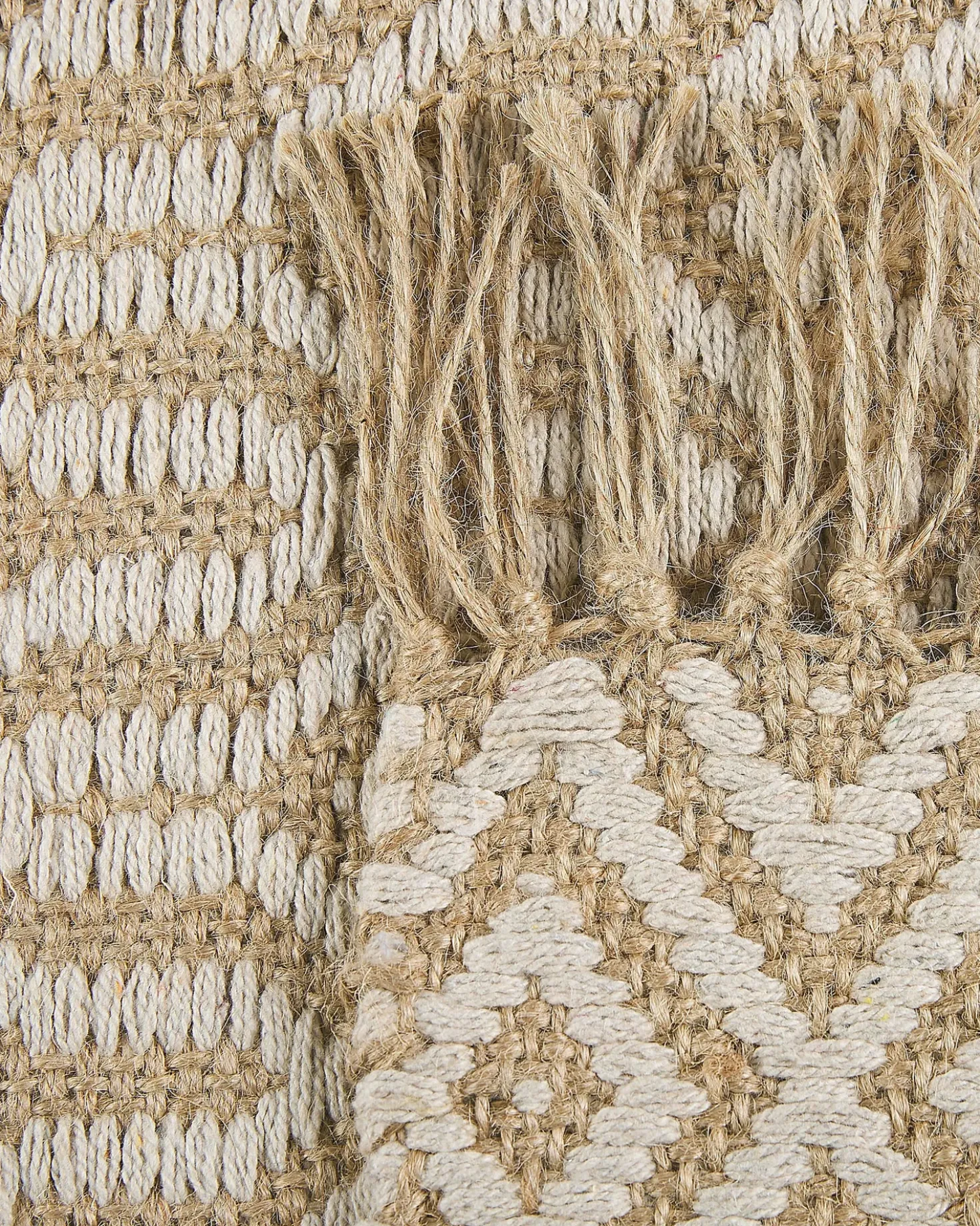 Gulvtæppe POZANTI Beige 50 x 80 cm Jute