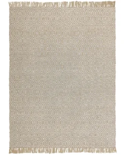 Gulvtæppe POZANTI Beige 140 x 200 cm Jute