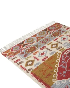 Gulvtæppe PROSHYAN Multifarvet 160 x 230 cm Uld Kelim