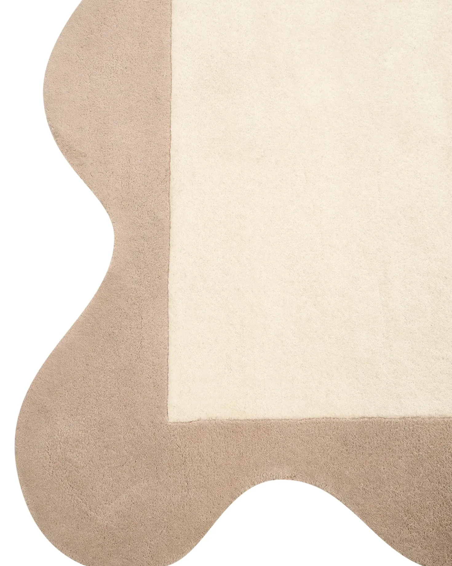 Gulvtæppe SANGHAR Beige 160 x 230 cm Uld