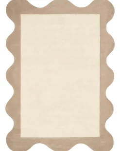 Gulvtæppe SANGHAR Beige 160 x 230 cm Uld