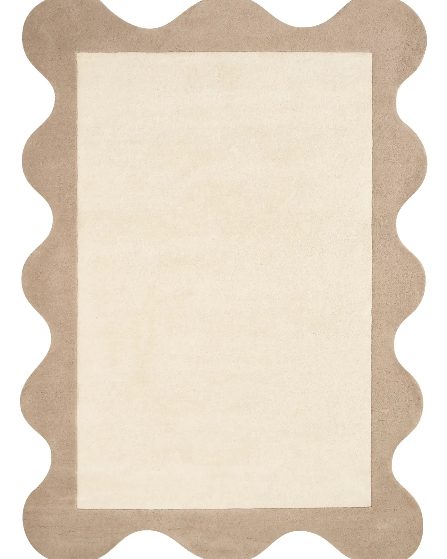 Gulvtæppe SANGHAR Beige 160 x 230 cm Uld