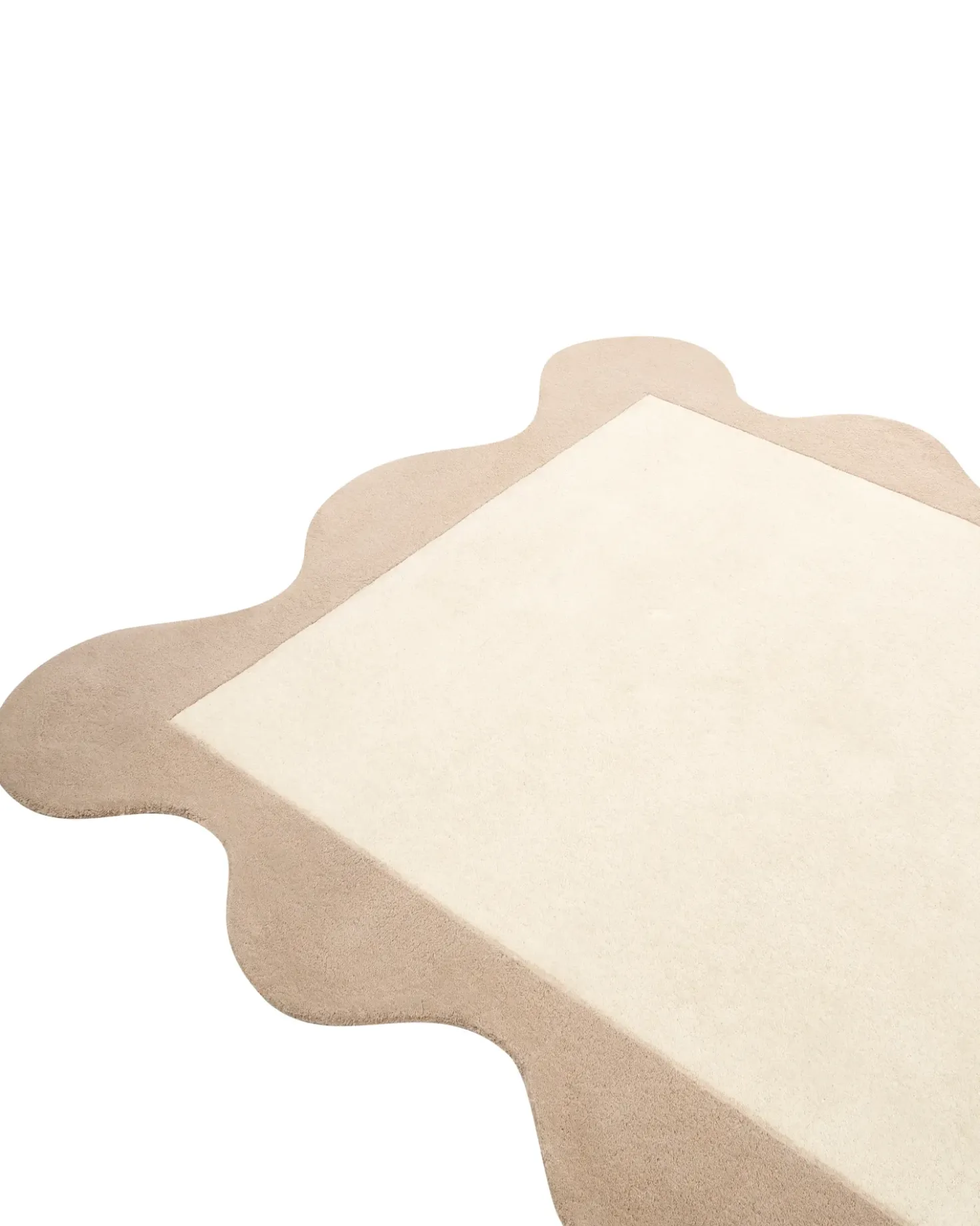 Gulvtæppe SANGHAR Beige 160 x 230 cm Uld