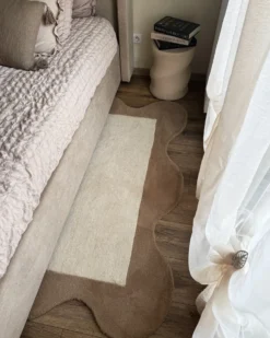 Gulvtæppe SANGHAR Beige 160 x 230 cm Uld