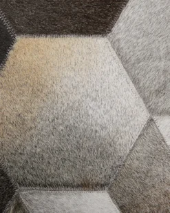 Gulvtæppe SASON Beige 160 x 230 cm Ægte læder