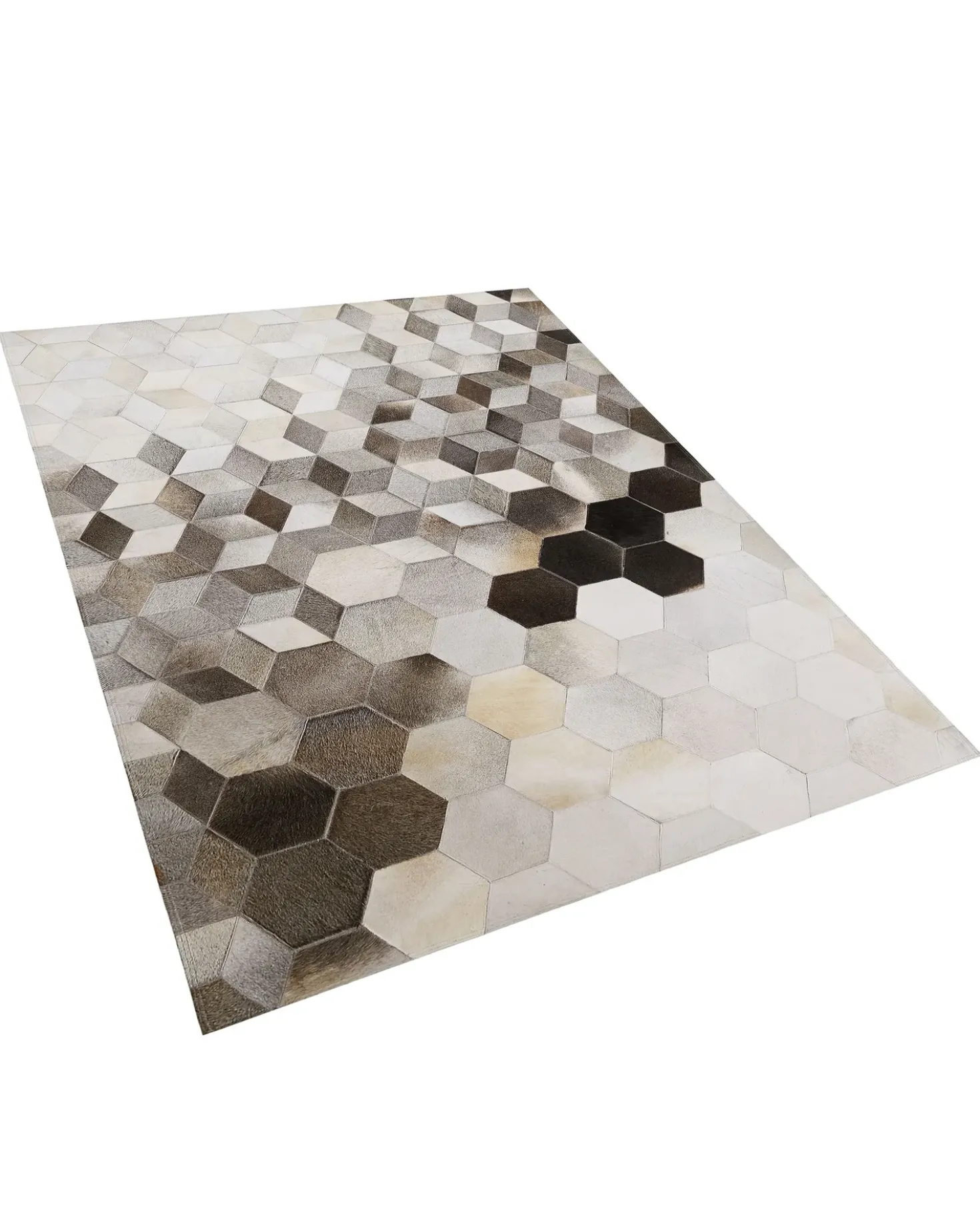 Gulvtæppe SASON Beige 160 x 230 cm Ægte læder