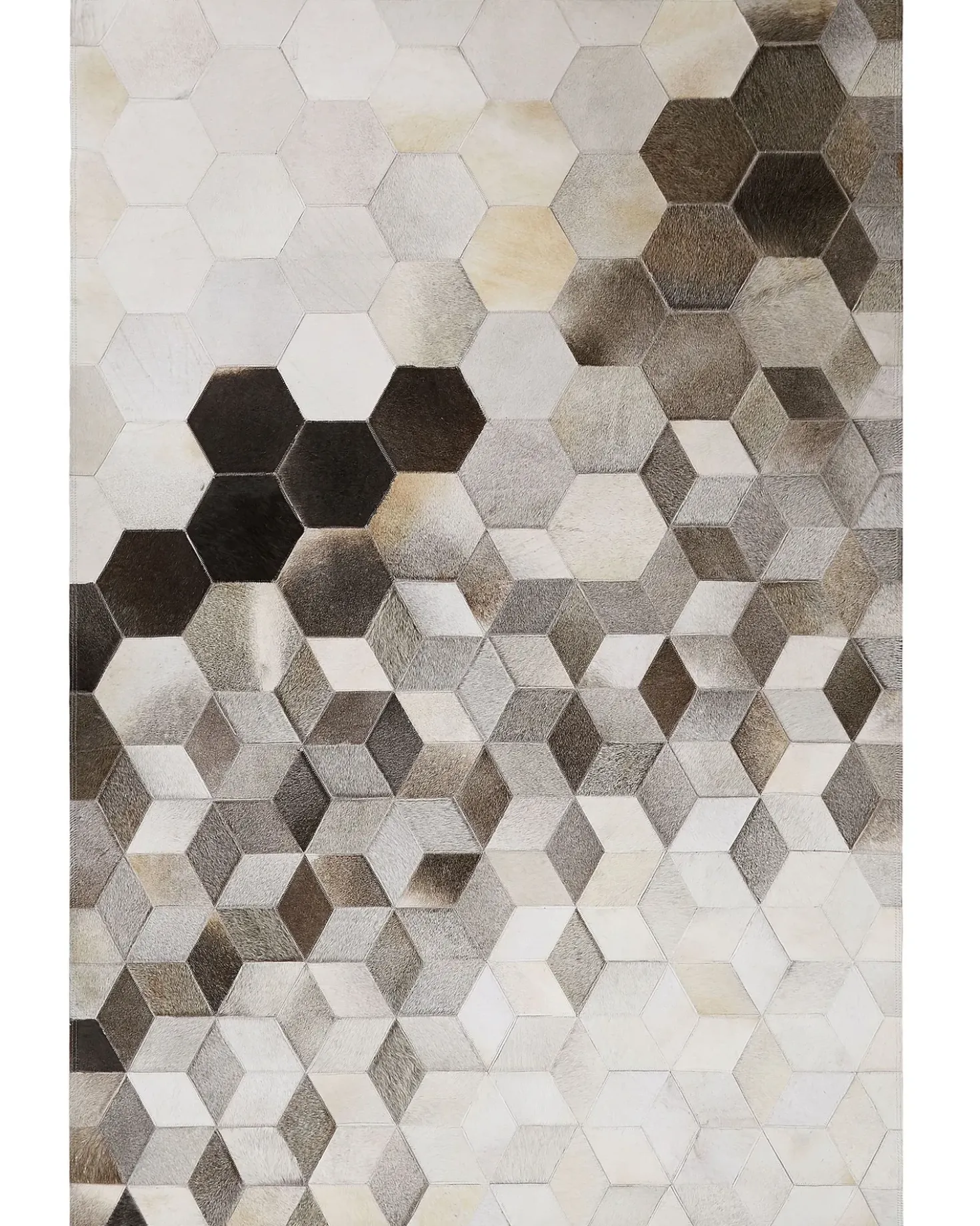 Gulvtæppe SASON Beige 160 x 230 cm Ægte læder