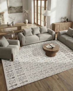 Gulvtæppe SIBI Hvid 300 x 400 cm