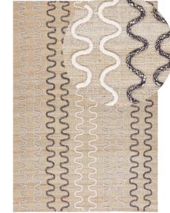 Gulvtæppe SOGUT Beige 140 x 200 cm Jute