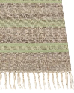 Gulvtæppe TALPUR Lysegrøn 160 x 230 cm Jute