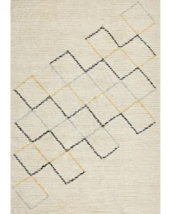 Gulvtæppe TEZPUR Beige 160 x 230 cm Bomuld