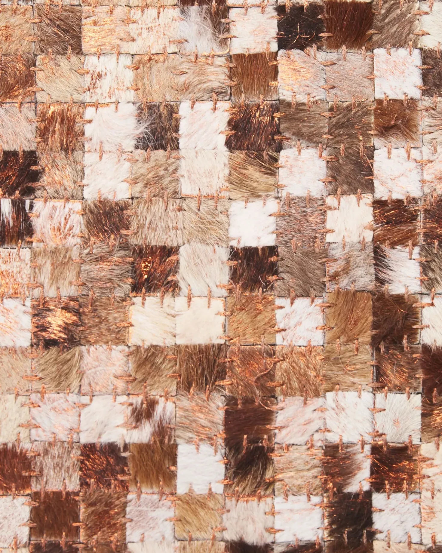 Gulvtæppe TORUL Brun 160 x 230 cm Ægte læder