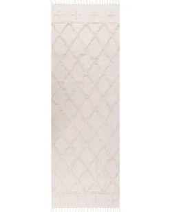 Gulvtæppe TOZLU Beige 80 x 230 cm Bomuld
