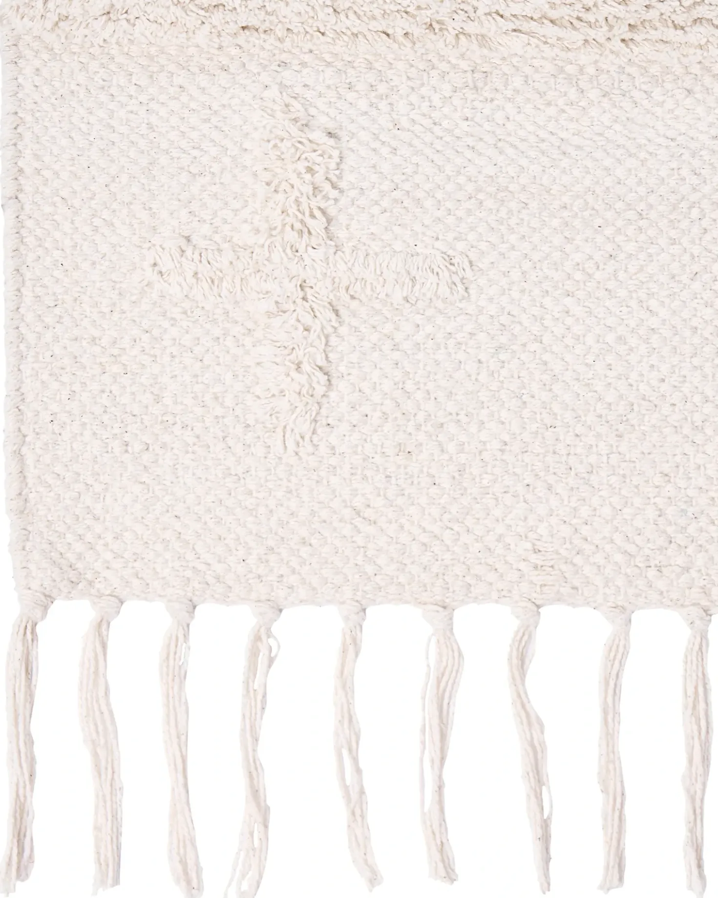 Gulvtæppe TOZLU Beige 80 x 230 cm Bomuld
