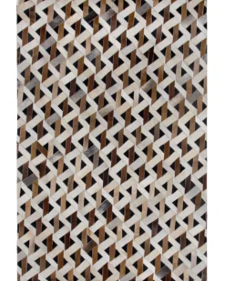 Gulvtæppe TUGLU Brun 160 x 230 cm Ægte læder