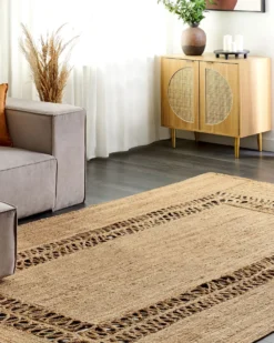 Gulvtæppe YENIKOY Beige 200 x 300 cm Jute