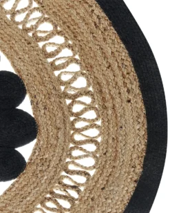Gulvtæppe YOZGAT Beige ø 120 cm Jute
