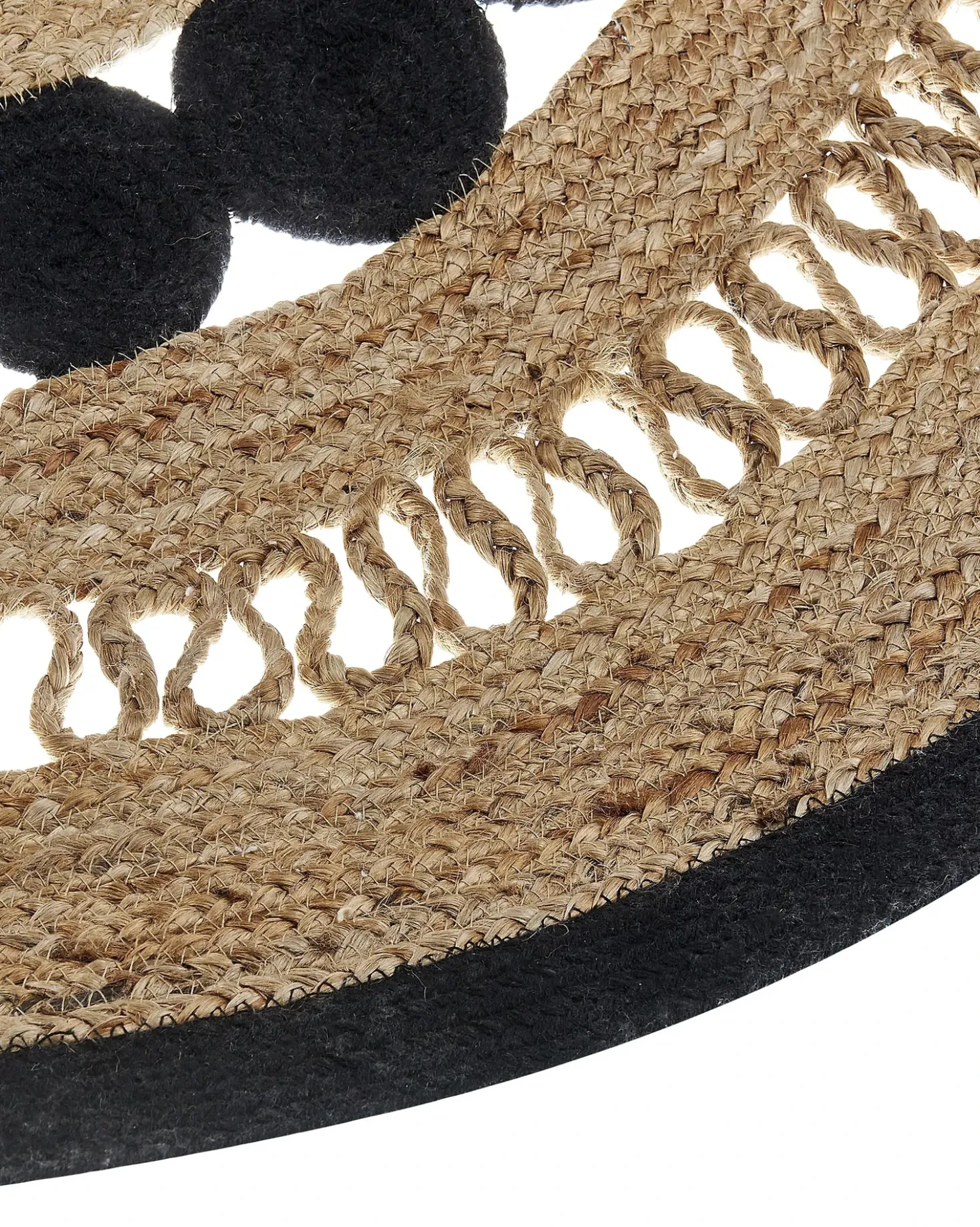 Gulvtæppe YOZGAT Beige ø 120 cm Jute