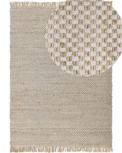 Gulvtæppe ZERDALI Beige 140 x 200 cm Jute