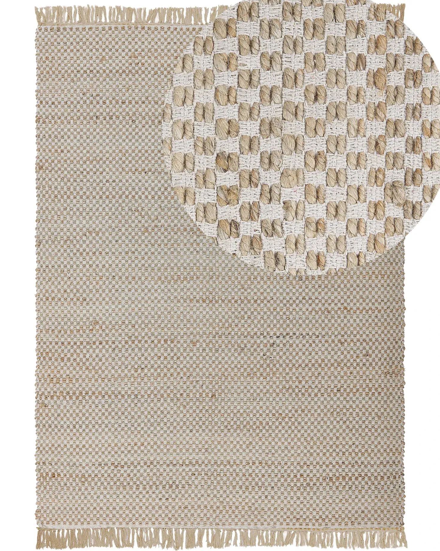 Gulvtæppe ZERDALI Beige 140 x 200 cm Jute
