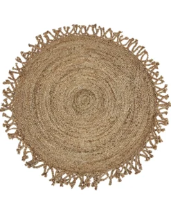 Gulvtæppe ZONGULDAK Beige ø 120 cm Jute