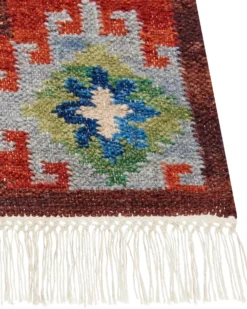 Gulvtæppe ZOVUNI Multifarvet 200 x 300 cm Uld Kelim
