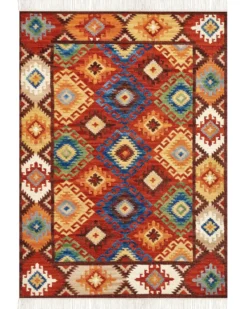 Gulvtæppe ZOVUNI Multifarvet 200 x 300 cm Uld Kelim