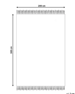 Gulvtæppe ADANA Lyserød 200 x 300 cm Uld