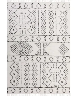 Gulvtæppe ALKENT Hvid 160 x 230 cm Uld