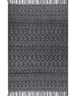 Gulvtæppe ALUCRA Sort 200 x 300 cm Uld