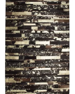 Gulvtæppe ARTVIN Brun 160 x 230 cm Ægte læder