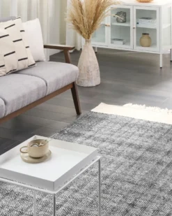 Gulvtæppe ATLANTI Sort 160 x 230 cm Uld
