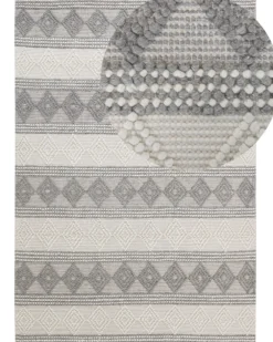 Gulvtæppe BOZOVA Lys Beige 160 x 230 cm Uld