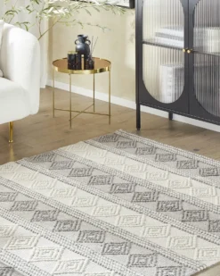 Gulvtæppe BOZOVA Lys Beige 160 x 230 cm Uld