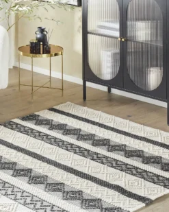 Gulvtæppe DAVUTLAR Lys Beige 160 x 230 cm Uld