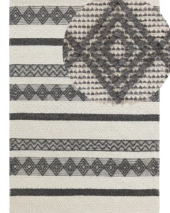 Gulvtæppe DAVUTLAR Lys Beige 160 x 230 cm Uld