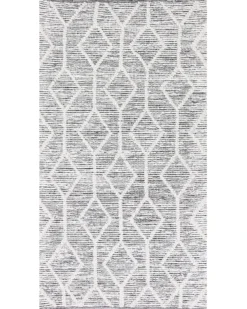 Gulvtæppe EDREMIT Grå 80 x 150 cm Uld