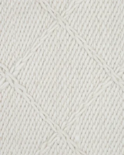Gulvtæppe ELLEK Hvid 160 x 230 cm Uld