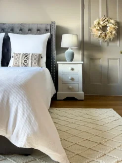 Gulvtæppe ELLEK Hvid 160 x 230 cm Uld