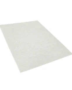 Gulvtæppe ELLEK Hvid 160 x 230 cm Uld