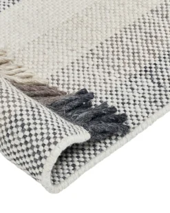 Gulvtæppe EMIRLER Hvid 160 x 230 cm Uld