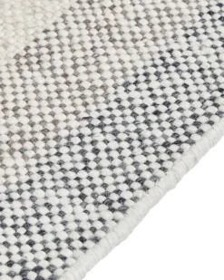 Gulvtæppe EMIRLER Hvid 160 x 230 cm Uld