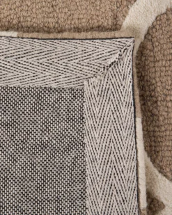 Gulvtæppe ERBAA Beige 80 x 150 cm Uld