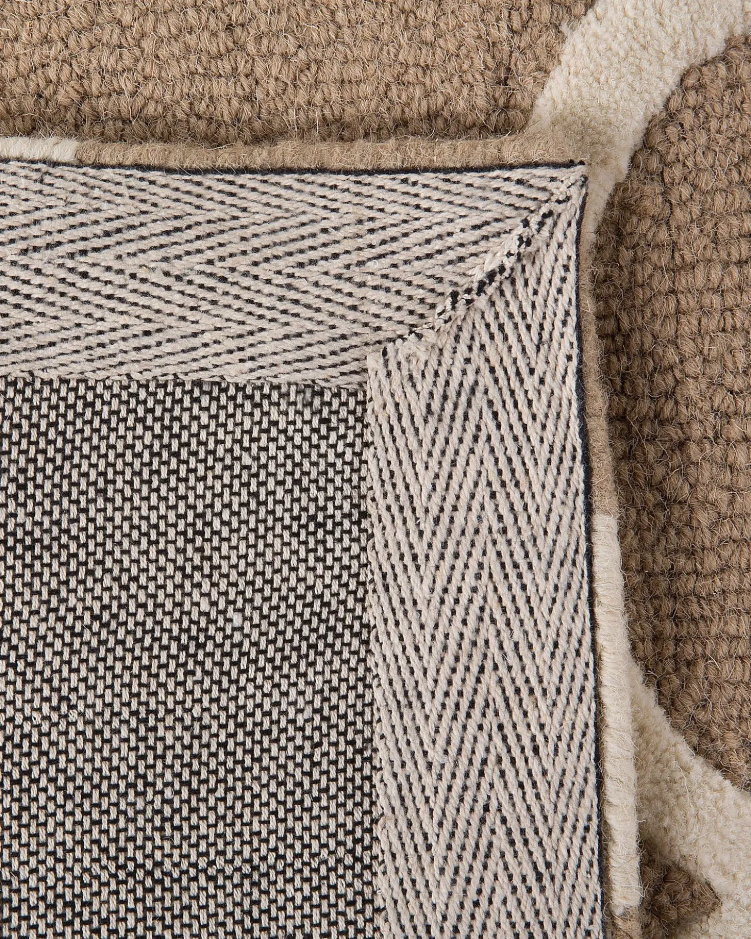 Gulvtæppe ERBAA Beige 80 x 150 cm Uld