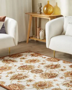 Gulvtæppe EZINE Beige 160 x 230 cm Uld