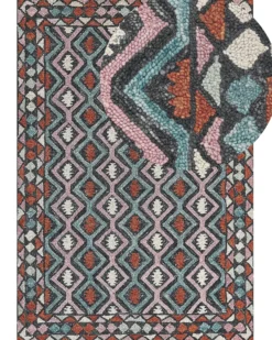 Gulvtæppe HAYMANA Multifarvet 160 x 230 cm Uld