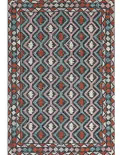 Gulvtæppe HAYMANA Multifarvet 160 x 230 cm Uld